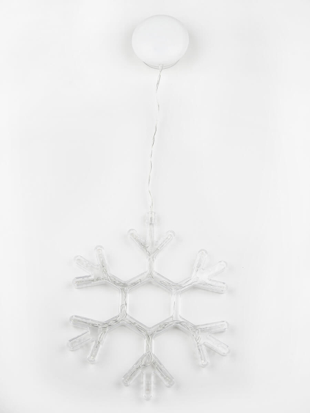 Подвесной светодиодный светильник «Снежинка» Uniel (UL-00007251) ULD-H1819-012/STA/3AAA Warm White IP20 Snowflake