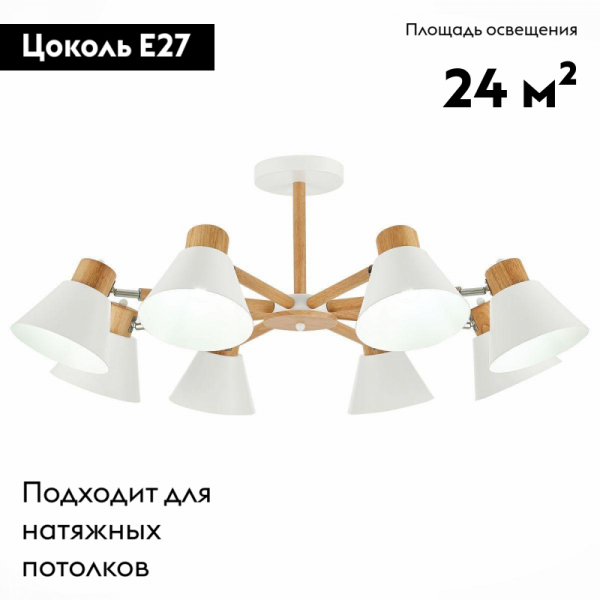 Потолочная люстра Evoluce Buve SLE103702-08