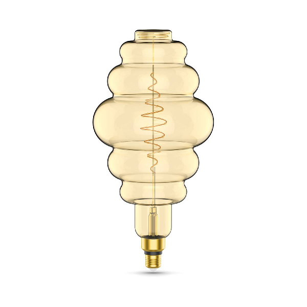Лампа светодиодная филаментная Gauss E27 8,5W 2000K янтарная 161802105