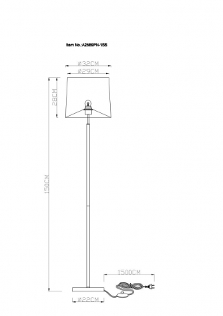 Arte Lamp A2589PN-1SS