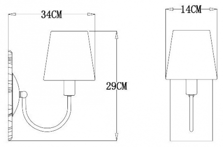 Arte Lamp A7301AP-1PB