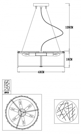 Arte Lamp A1222SP-6CC