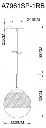 Arte Lamp A7961SP-1RB