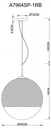 Arte Lamp A7964SP-1RB