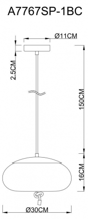 Arte Lamp A7767SP-1BC
