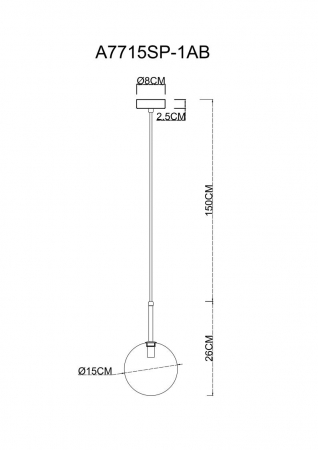 Arte Lamp A7715SP-1AB