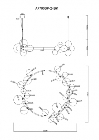 Arte Lamp A7790SP-24BK
