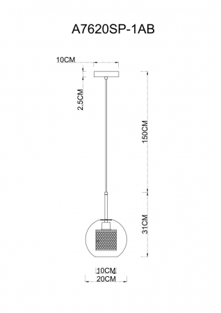 Arte Lamp A7620SP-1AB