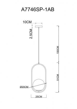 Arte Lamp A7746SP-1AB