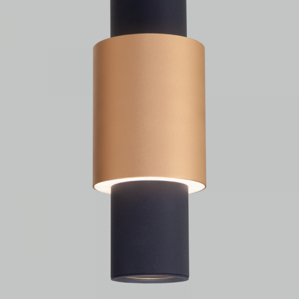 Подвесной светильник Eurosvet Bento 50204/1 LED черный/матовое золото