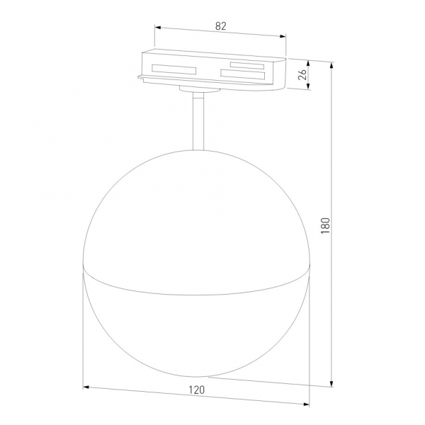 Трековый светильник Elektrostandard Glob GX53 черный MRL 1015 4690389167942