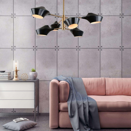 Lumina Deco LDP 6037-6 BK+GD