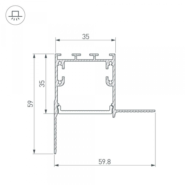 Соединитель профиля Arlight SL-LINIA 030100
