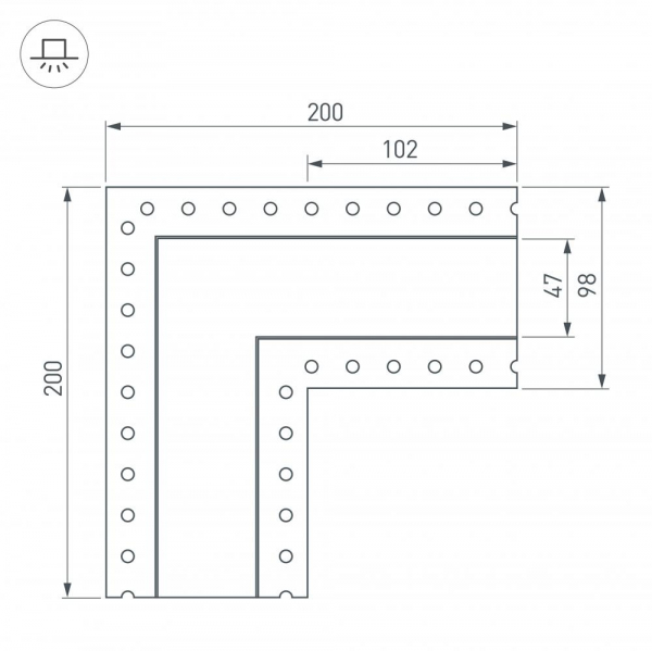 Соединитель профиля Arlight SL-LINIA 030106