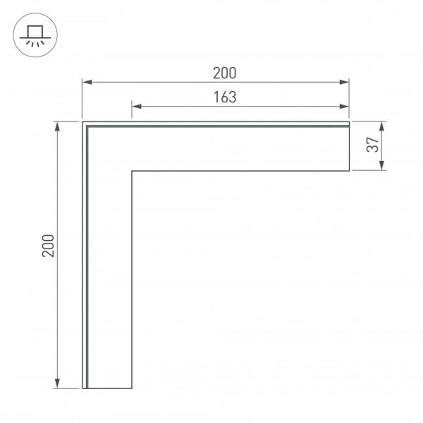 Соединитель профиля Arlight SL-LINIA 030105