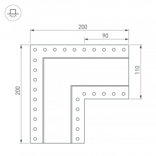 Соединитель профиля Arlight SL-LINIA 030132