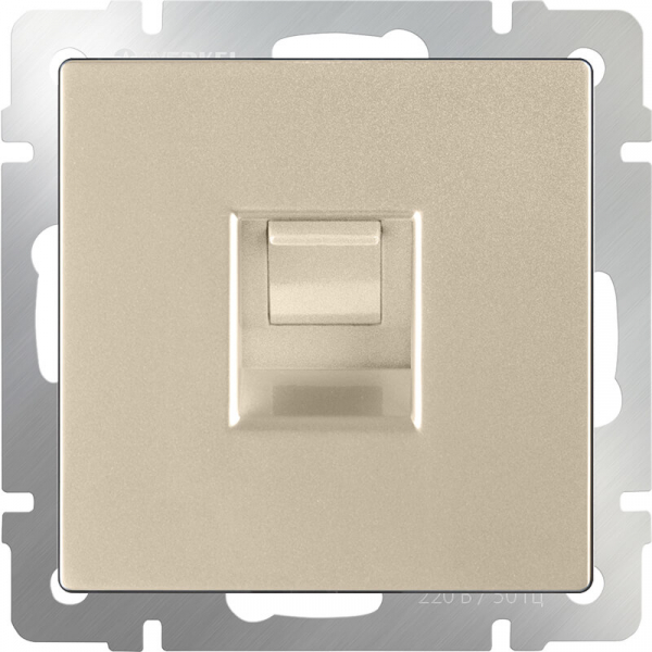 Розетка Werkel Ethernet RJ-45 шампань W1181011 4690389157479