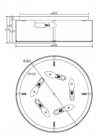 Maytoni MOD096CL-05CH