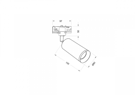 Maytoni TR028-3-GU10-B