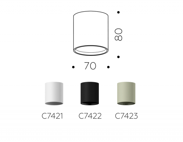 Корпус светильника накладной Ambrella Light DIY Spot C7423