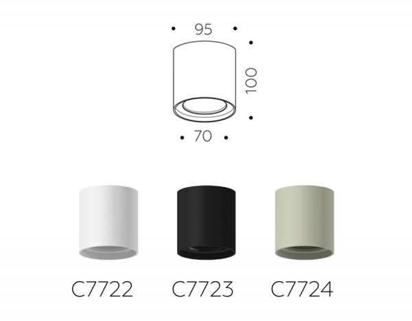 Корпус светильника накладной Ambrella Light DIY Spot C7724