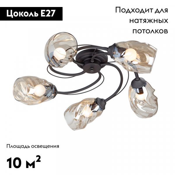 Потолочная люстра Vitaluce V4927-1/5PL