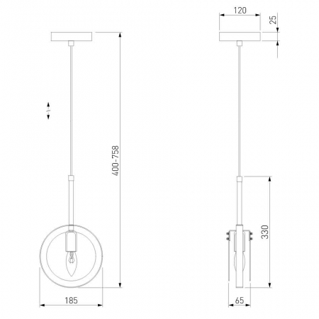 Eurosvet 50121/1 белый