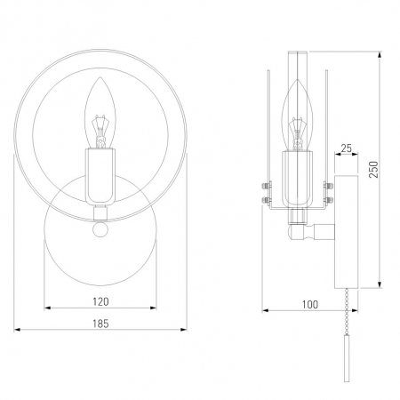 Eurosvet 70121/1 белый