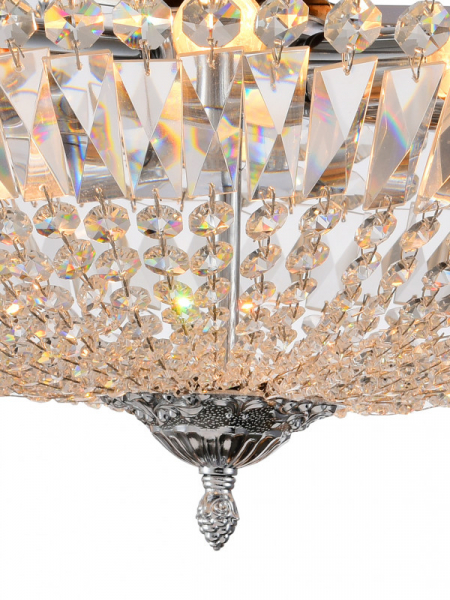 Люстра на штанге Natali Kovaltseva ROCOCO 81406/6C CHROME