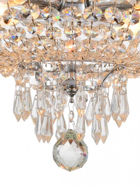 Люстра на штанге Natali Kovaltseva ROCOCO 81407/4C CHROME