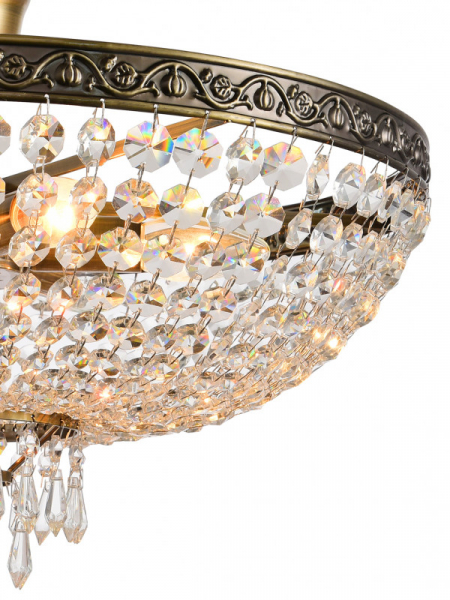 Люстра на штанге Natali Kovaltseva ROCOCO 81407/6C ANTIQUE