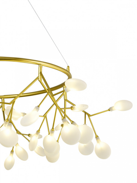 Подвесная люстра Natali Kovaltseva GRACE 75128/8C GOLD SATIN