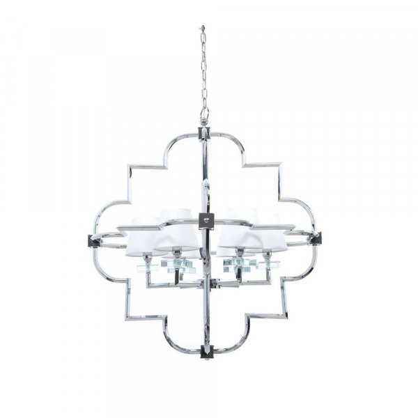 Подвесная люстра Lumina Deco Baltimore LDP 8020-6 CHR+WT