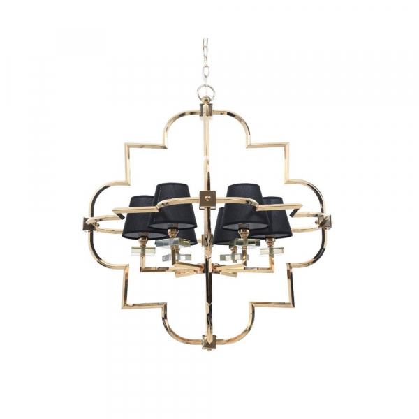 Подвесная люстра Lumina Deco Baltimore LDP 8020-6 GD+BK