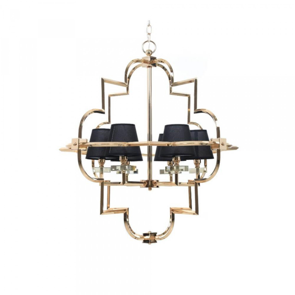 Подвесная люстра Lumina Deco Baltimore LDP 8020-6 GD+BK