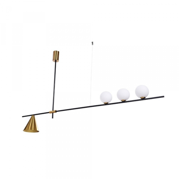 Подвесной светильник Lumina Deco Renzo LDP 6043-4 BK+MD