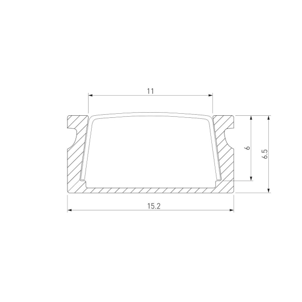 Накладной алюминиевый профиль для светодиодной ленты Elektrostandard LL-2-ALP006 4690389170430