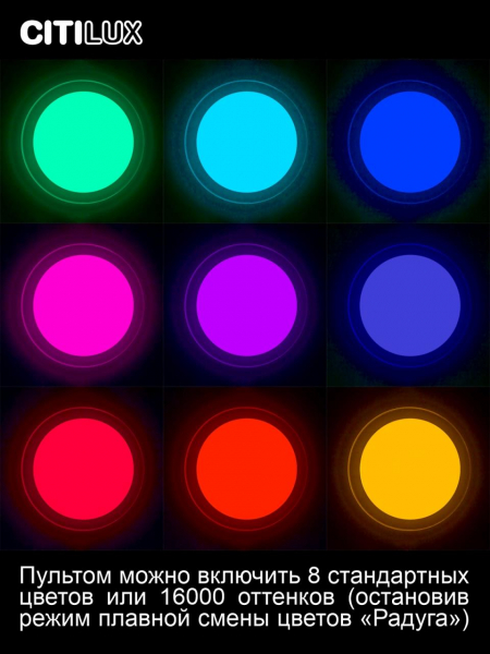 Потолочная люстра Citilux Спутник CL734680G