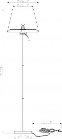 Arte Lamp A2581PN-2CC