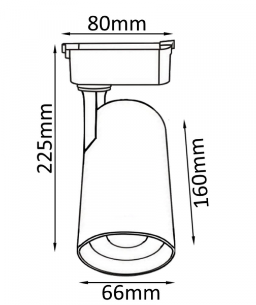 Трековый светильник Crystal Lux CLT 0.31 006 CLT 0.31 006 20W WH