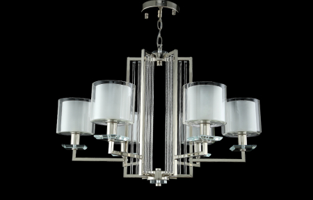 Crystal Lux NICOLAS SP-PL6 NICKEL/WHITE