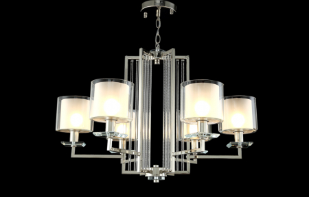 Crystal Lux NICOLAS SP-PL6 NICKEL/WHITE
