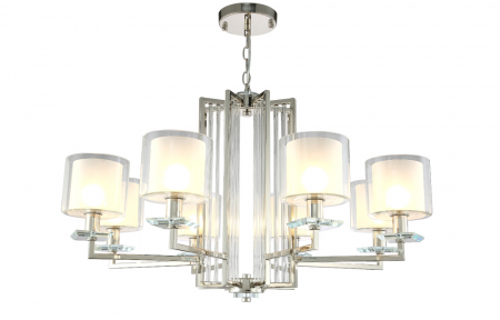 Crystal Lux NICOLAS SP-PL8 NICKEL/WHITE