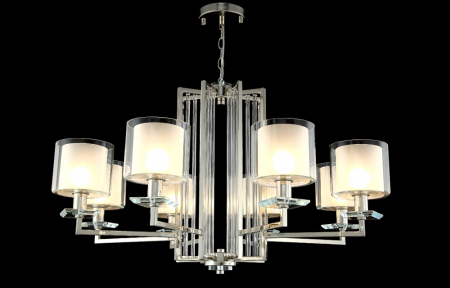 Crystal Lux NICOLAS SP-PL8 NICKEL/WHITE