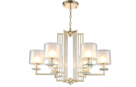 Crystal Lux NICOLAS SP-PL6 GOLD/WHITE