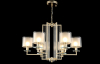Crystal Lux NICOLAS SP-PL6 GOLD/WHITE
