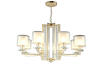 Crystal Lux NICOLAS SP-PL8 GOLD/WHITE