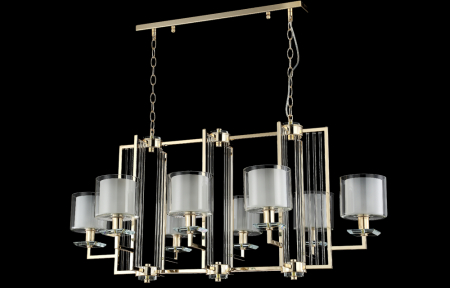 Crystal Lux NICOLAS SP8 L1000 GOLD/WHITE