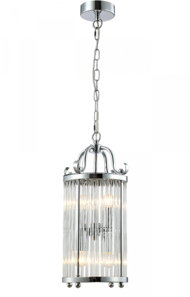Подвесной светильник Crystal Lux Tadeo TADEO SP4 D200 CHROME/TRANSPARENTE