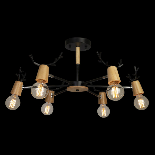 Люстра на штанге Loft IT Sven 10024/6 Black